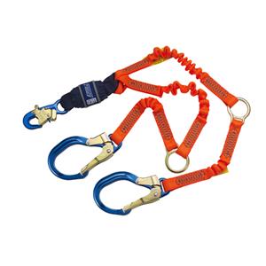 DBI SALA Ezstop F2 Lanyard 6 Ft | Tl | Alumn Snap Hook | Alumn Rebar Hook | Rescue D Ring | Orange