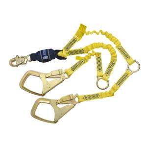 DBI SALA Ezstop F2 Lanyard 6 Ft | Tl | Snap Hook | Saflok Max Hook | Rescue D Ring | Yellow