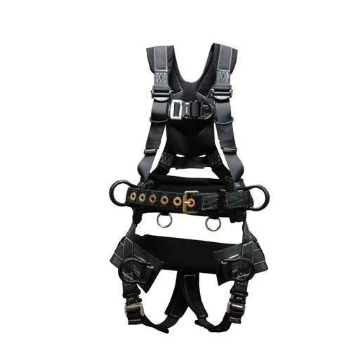 Elk River Peregrine Tower Harness Quick Connects 6 D Rings Aluminum With Saddle 2xl