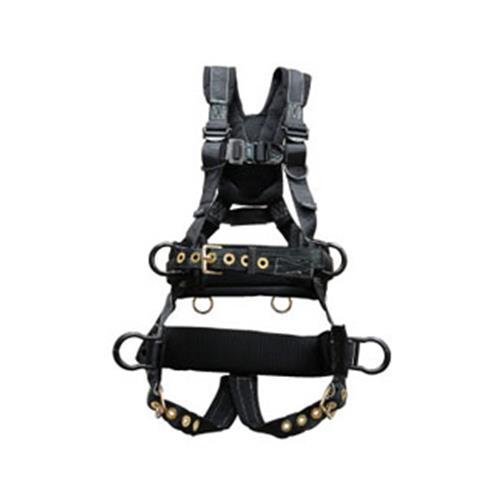 Elk River Peregrine Tower Harness   Tongue Buckles 6 D Rings Aluminum With Saddle 2xl