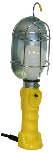 Bayco FL-407PDQ Professional Series Metal Shield Incandescent Utility Light with 18 Gauge Cord and Tool Tap