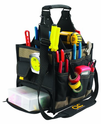 Custom LeatherCraft 1528 23 Pocket Large Electrical and Maintenance Tool Carrier