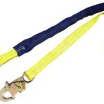 DBI/Sala EZ-Stop III, 1244006 Shock Absorbing Lanyard, 1-3/8" Tubular Web Jacket/Polyester Core, Polyester Cover, Snap Hooks At Each End,6-Foot,Yellow