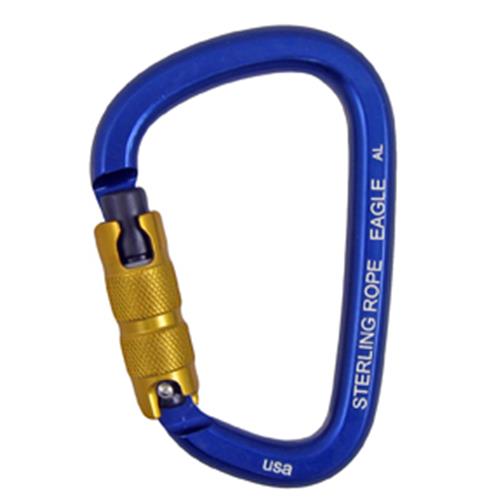 Sterling Rope Eagle Autolock Large Pear Carabiner 1.05″ Gate Opening 25 Kn Triple Locking