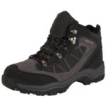 Explorer Womens Waterproof Leather Walking Hiking Boots Charcoal 9.5 M US Women