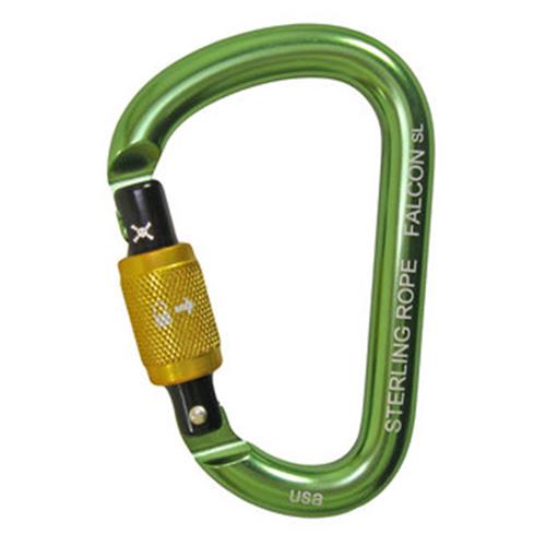 Sterling Rope Falcon Screwlock Small Pear Carabiner .95″ Gate Opening 25 Kn