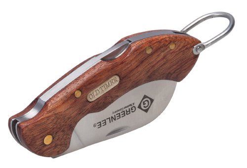 Greenlee 0652-28 Wood Handle Hawkbill Pocket Knife