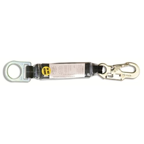 Guardian Fall Protection 01205 18-Inch Shock Absorbing Extension Lanyard with Snaphook End
