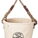 Klein Tools 5103S 4 Canvas with Molded Bottom Heavy-Duty Tapered-Wall Bucket