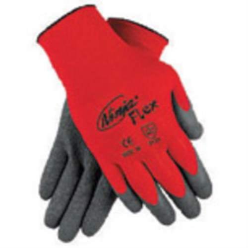 N9680XL Memphis Ninja Flex Gray Crinkle Latex Coated Work Gloves. (14 Pairs)