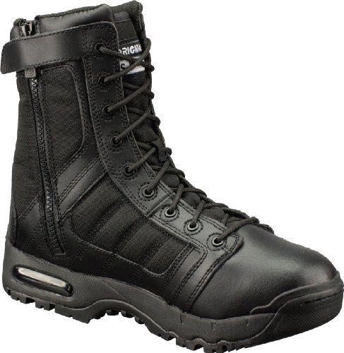 Original Swat 123201 Men's Black Metro Air 9" Side-Zip Leather Boot Size: 9.5