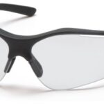 Pyramex Fortress Safety Eyewear, Clear Lens With Black Frame