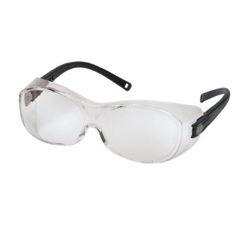Pyramex Ots Safety Eyewear, Clear Lens With Black Temples