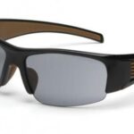 Pyramex Rockwood Safety Glasses, Sandstone Bronze Anti-fog Lens w/ Black Frame CHB520DTCS