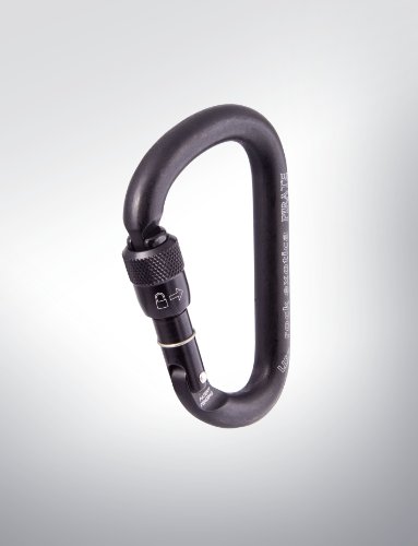 Rock Exotica Pirate Locking Carabiner - Screw-Lock Black