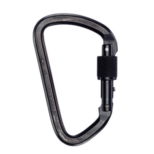 SMC Lite Stainless Steel Locking Carabiner Black