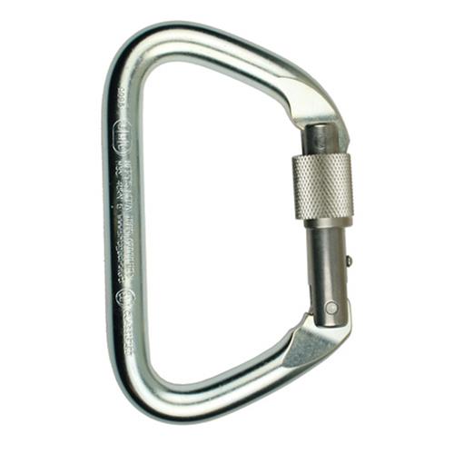 SMC Large Steel Locking D Carabiner Nfpa Heat Treated