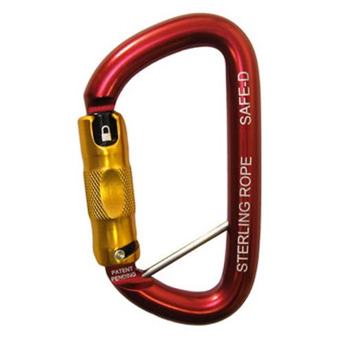 Sterling Rope Safed Twistlock Carabiner Removable Pin 1.05″ Gate Opening 28 Kn Triple Locking Nfpa 1983t