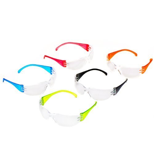 Safety Glasses Intruder Multi Color Clear Lens 12/box