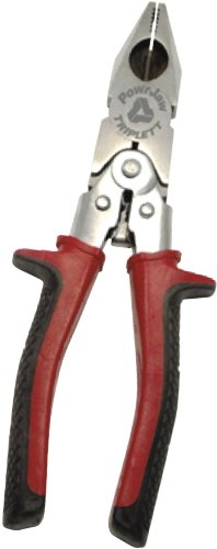 Triplett TT-230 PowrJaw Electrician’s Plier with Ergonomic Cushion Grips, 8″ Length