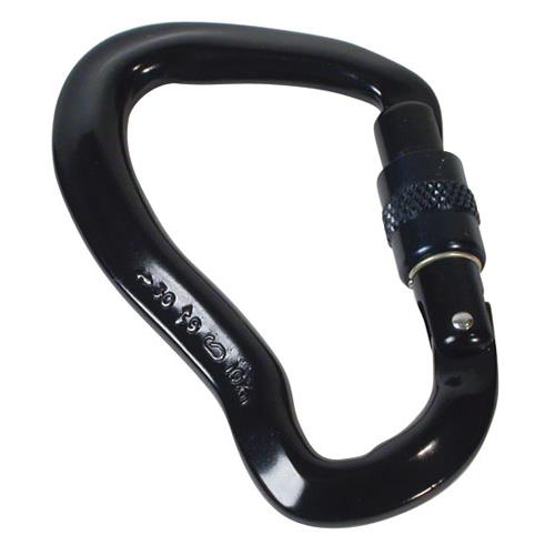 Yates Gear Gecko Screw Gate Carabiner Black